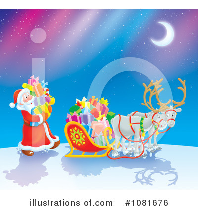 Royalty-Free (RF) Santa Clipart Illustration by Alex Bannykh - Stock Sample #1081676