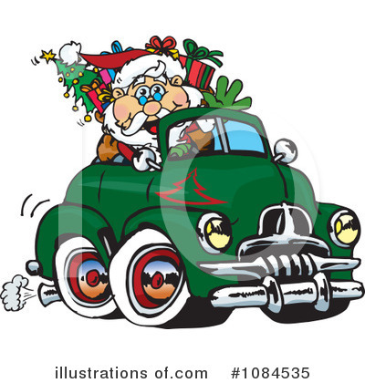 Royalty-Free (RF) Santa Clipart Illustration by Dennis Holmes Designs - Stock Sample #1084535