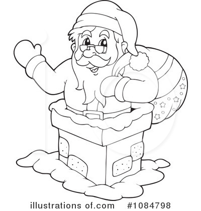 Royalty-Free (RF) Santa Clipart Illustration by visekart - Stock Sample #1084798