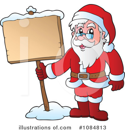 Royalty-Free (RF) Santa Clipart Illustration by visekart - Stock Sample #1084813