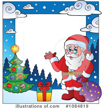 Royalty-Free (RF) Santa Clipart Illustration by visekart - Stock Sample #1084819