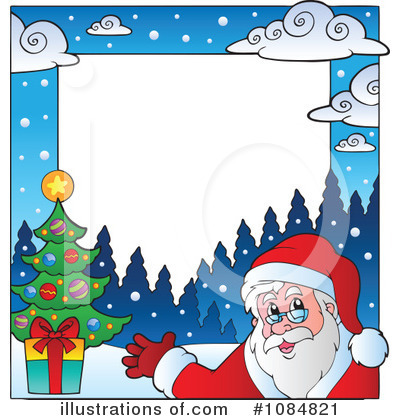 Royalty-Free (RF) Santa Clipart Illustration by visekart - Stock Sample #1084821