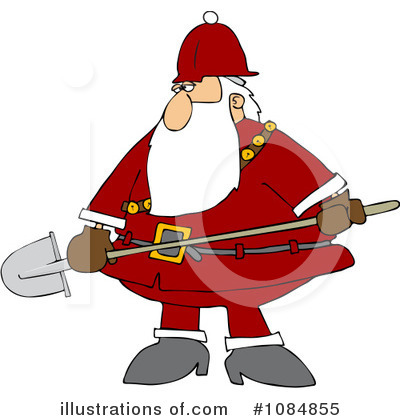 Royalty-Free (RF) Santa Clipart Illustration by djart - Stock Sample #1084855