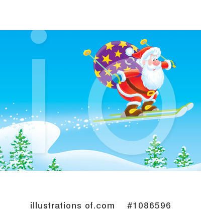 Royalty-Free (RF) Santa Clipart Illustration by Alex Bannykh - Stock Sample #1086596