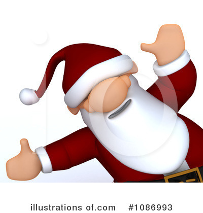 Royalty-Free (RF) Santa Clipart Illustration by KJ Pargeter - Stock Sample #1086993