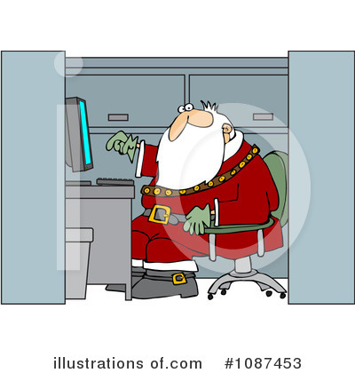 Royalty-Free (RF) Santa Clipart Illustration by djart - Stock Sample #1087453