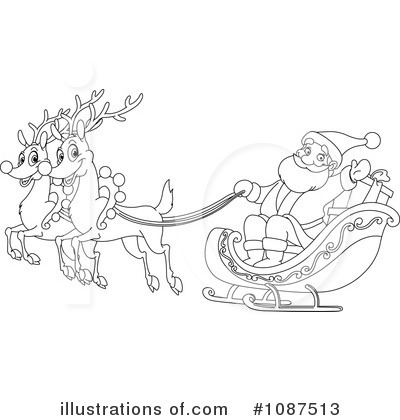 Royalty-Free (RF) Santa Clipart Illustration by yayayoyo - Stock Sample #1087513