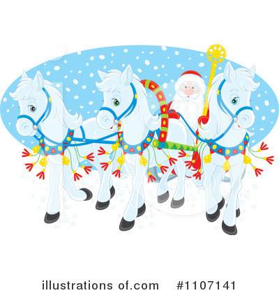 Royalty-Free (RF) Santa Clipart Illustration by Alex Bannykh - Stock Sample #1107141