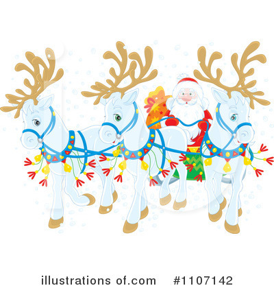 Royalty-Free (RF) Santa Clipart Illustration by Alex Bannykh - Stock Sample #1107142