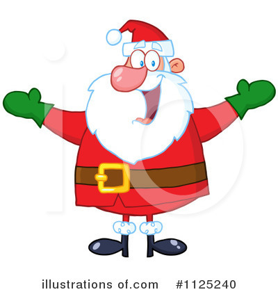 Royalty-Free (RF) Santa Clipart Illustration by Hit Toon - Stock Sample #1125240