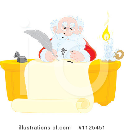 Royalty-Free (RF) Santa Clipart Illustration by Alex Bannykh - Stock Sample #1125451