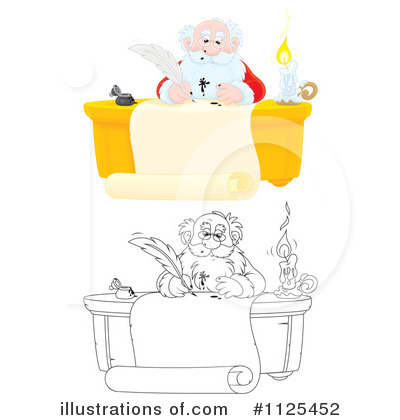 Royalty-Free (RF) Santa Clipart Illustration by Alex Bannykh - Stock Sample #1125452