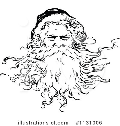 Royalty-Free (RF) Santa Clipart Illustration by Prawny Vintage - Stock Sample #1131006