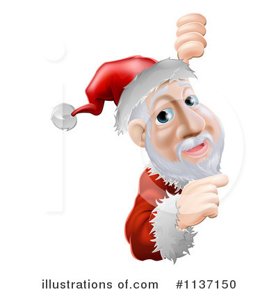 Royalty-Free (RF) Santa Clipart Illustration by AtStockIllustration - Stock Sample #1137150