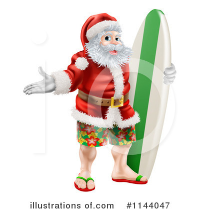 Royalty-Free (RF) Santa Clipart Illustration by AtStockIllustration - Stock Sample #1144047