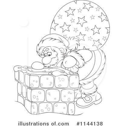 Royalty-Free (RF) Santa Clipart Illustration by Alex Bannykh - Stock Sample #1144138