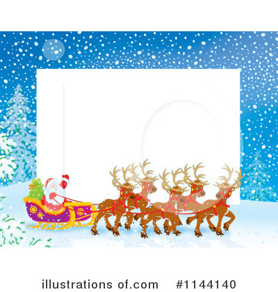 Royalty-Free (RF) Santa Clipart Illustration by Alex Bannykh - Stock Sample #1144140