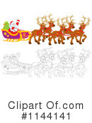 Santa Clipart #1144141 by Alex Bannykh