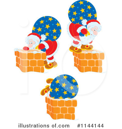 Royalty-Free (RF) Santa Clipart Illustration by Alex Bannykh - Stock Sample #1144144