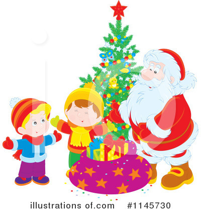 Royalty-Free (RF) Santa Clipart Illustration by Alex Bannykh - Stock Sample #1145730