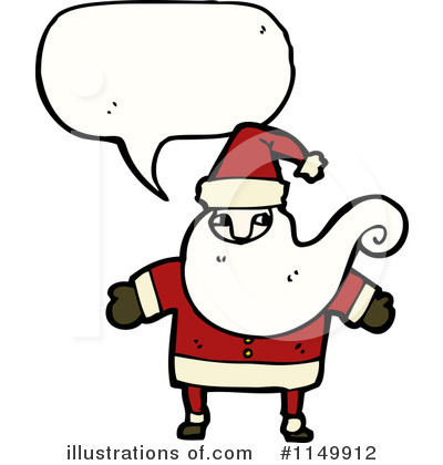 Royalty-Free (RF) Santa Clipart Illustration by lineartestpilot - Stock Sample #1149912