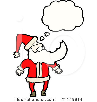 Royalty-Free (RF) Santa Clipart Illustration by lineartestpilot - Stock Sample #1149914
