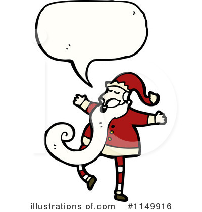 Royalty-Free (RF) Santa Clipart Illustration by lineartestpilot - Stock Sample #1149916