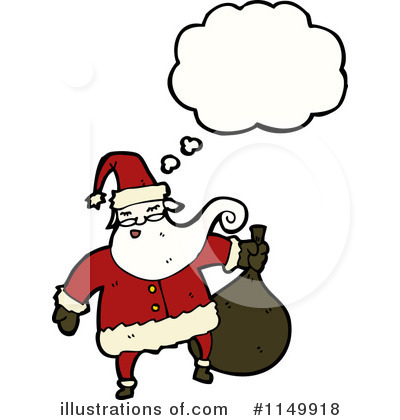 Royalty-Free (RF) Santa Clipart Illustration by lineartestpilot - Stock Sample #1149918