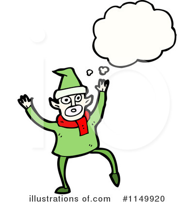 Christmas Elf Clipart #1149920 by lineartestpilot