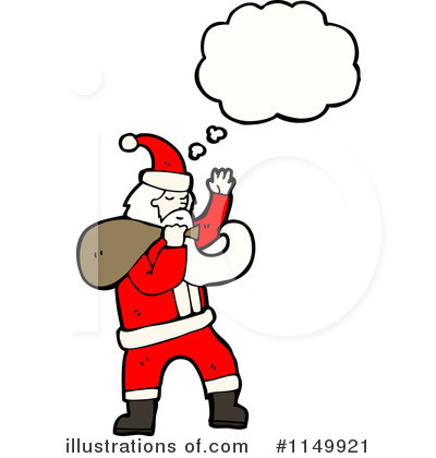 Royalty-Free (RF) Santa Clipart Illustration by lineartestpilot - Stock Sample #1149921