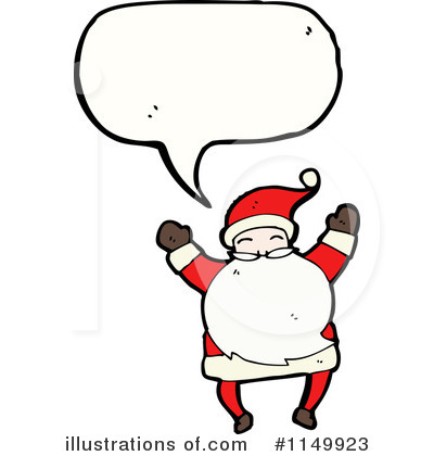 Royalty-Free (RF) Santa Clipart Illustration by lineartestpilot - Stock Sample #1149923