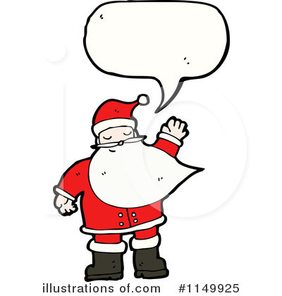 Royalty-Free (RF) Santa Clipart Illustration by lineartestpilot - Stock Sample #1149925