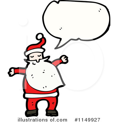 Royalty-Free (RF) Santa Clipart Illustration by lineartestpilot - Stock Sample #1149927