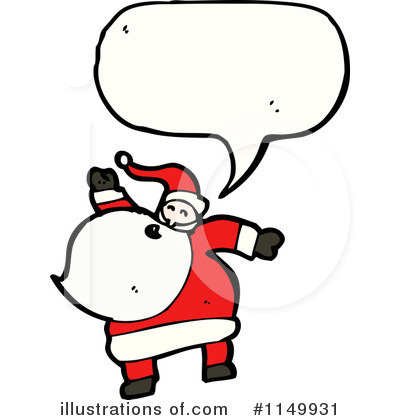 Royalty-Free (RF) Santa Clipart Illustration by lineartestpilot - Stock Sample #1149931
