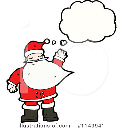 Royalty-Free (RF) Santa Clipart Illustration by lineartestpilot - Stock Sample #1149941
