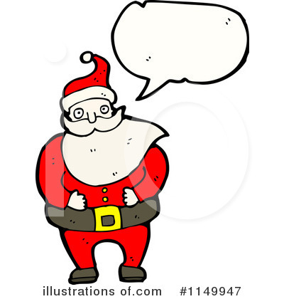 Royalty-Free (RF) Santa Clipart Illustration by lineartestpilot - Stock Sample #1149947