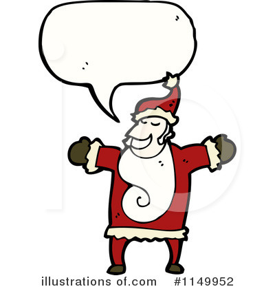 Royalty-Free (RF) Santa Clipart Illustration by lineartestpilot - Stock Sample #1149952
