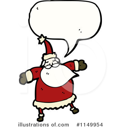 Royalty-Free (RF) Santa Clipart Illustration by lineartestpilot - Stock Sample #1149954