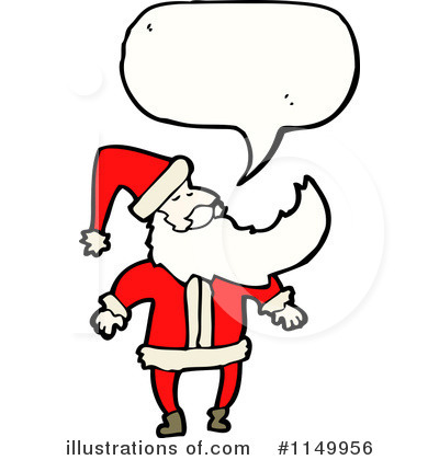 Royalty-Free (RF) Santa Clipart Illustration by lineartestpilot - Stock Sample #1149956