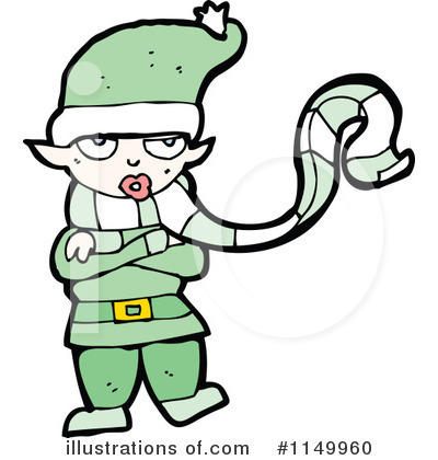 Christmas Elf Clipart #1149960 by lineartestpilot