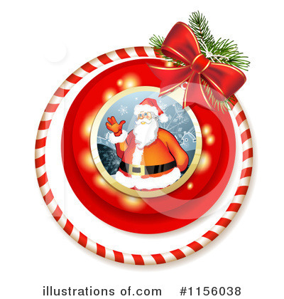 Royalty-Free (RF) Santa Clipart Illustration by merlinul - Stock Sample #1156038