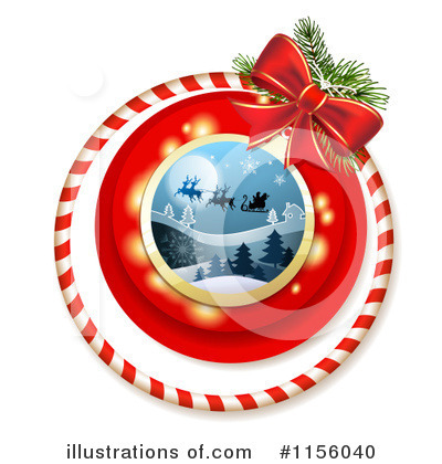 Royalty-Free (RF) Santa Clipart Illustration by merlinul - Stock Sample #1156040