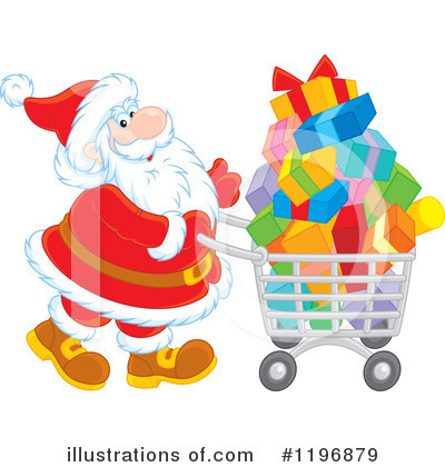 Royalty-Free (RF) Santa Clipart Illustration by Alex Bannykh - Stock Sample #1196879