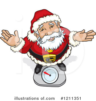 Royalty-Free (RF) Santa Clipart Illustration by David Rey - Stock Sample #1211351