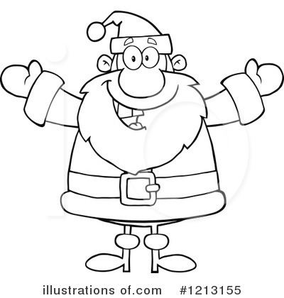 Royalty-Free (RF) Santa Clipart Illustration by Hit Toon - Stock Sample #1213155