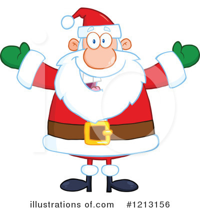 Royalty-Free (RF) Santa Clipart Illustration by Hit Toon - Stock Sample #1213156
