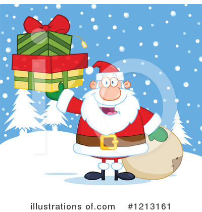 Royalty-Free (RF) Santa Clipart Illustration by Hit Toon - Stock Sample #1213161