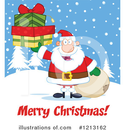 Christmas Greeting Clipart #1213162 by Hit Toon