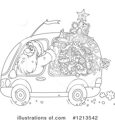 Royalty-Free (RF) Santa Clipart Illustration by Alex Bannykh - Stock Sample #1213542