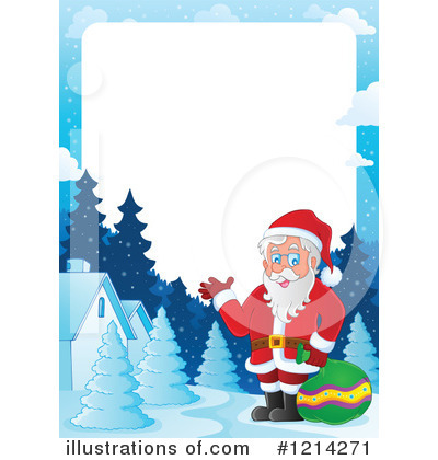 Royalty-Free (RF) Santa Clipart Illustration by visekart - Stock Sample #1214271
